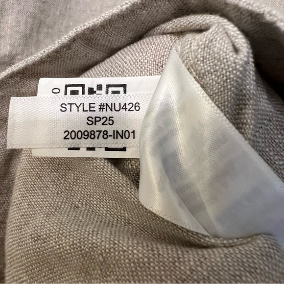 Madewell Men’s Linen Shirt Jacket Oat Medium NWT Coastal Beach Neutral Casual - Picture 6 of 6